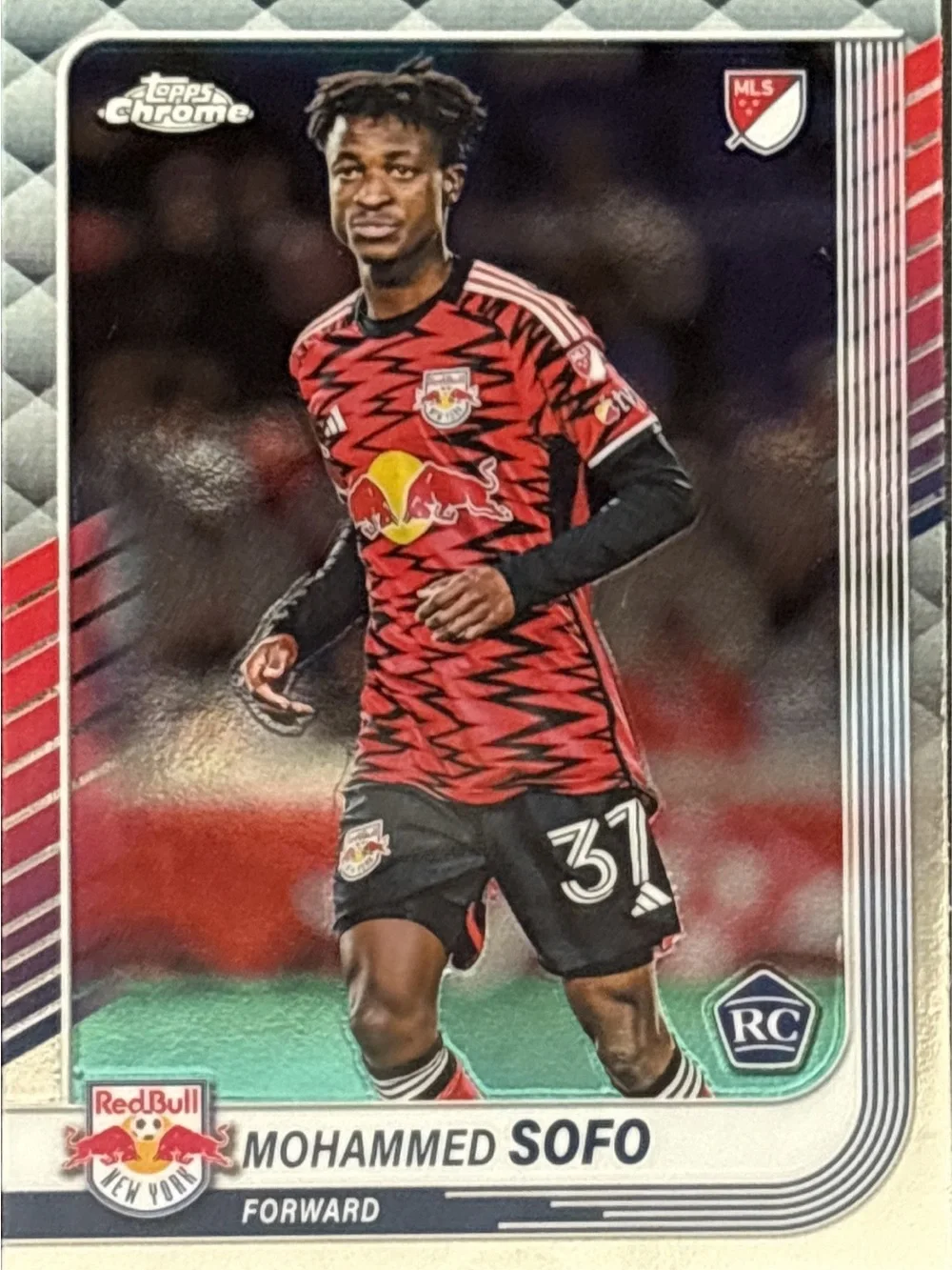 Topps Chrome Mohammed Sofo RC Soccer Trading Card